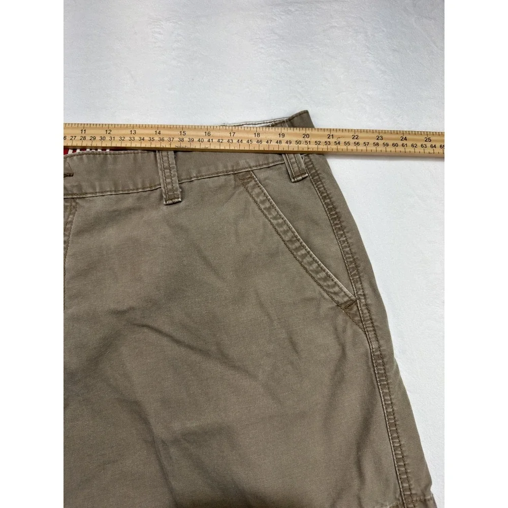 Levis Cargo Shorts Mens‎ 38 Beige 12 Inch Inseam Pockets Casual Cotton Utility